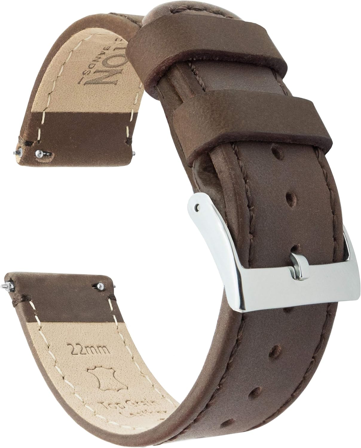 Barton Quick Release Top Grain Leather Watch Band Strap Options