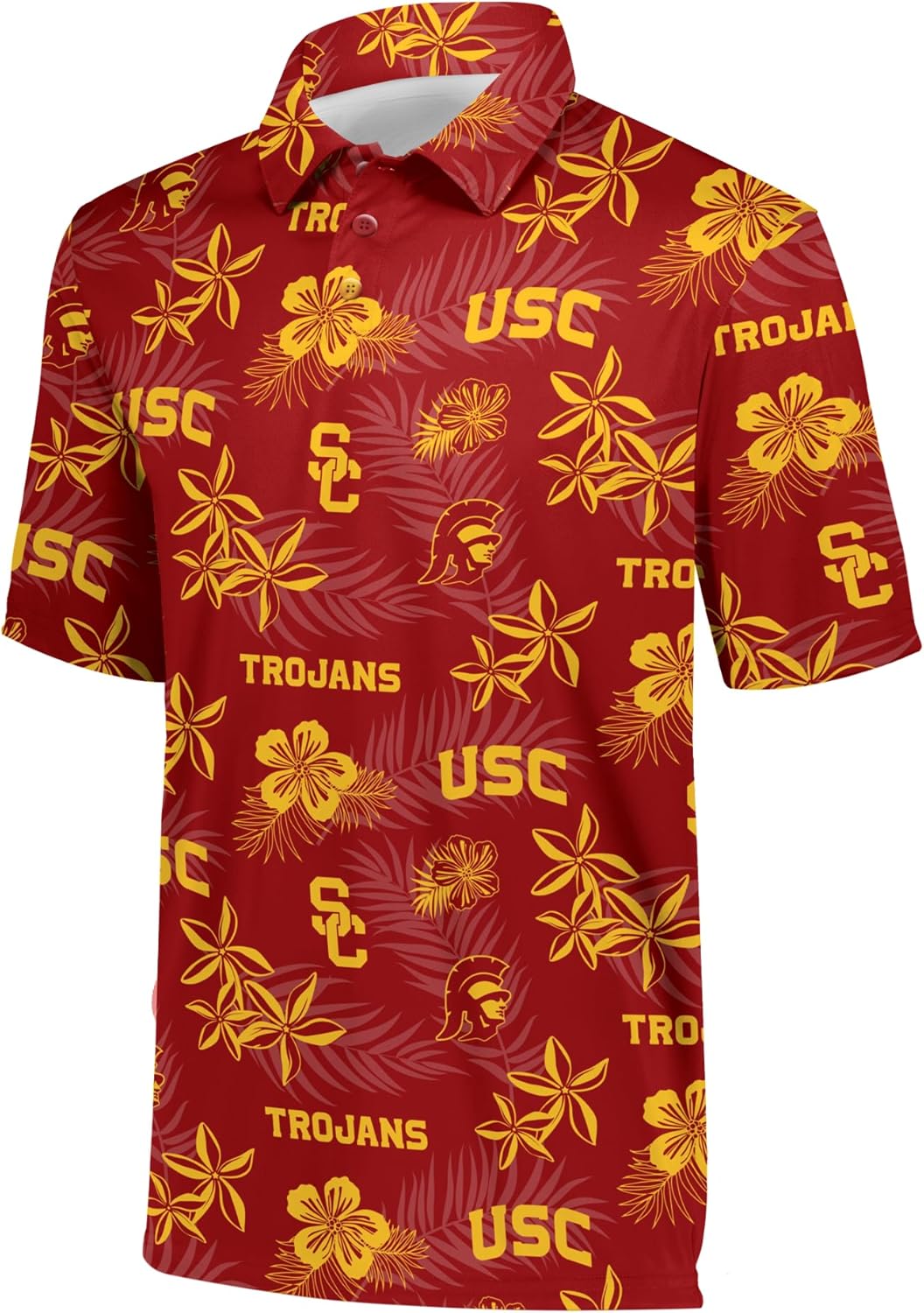 Holloway Men's NCAA Collegiate Floral Logo Polo for Fans
