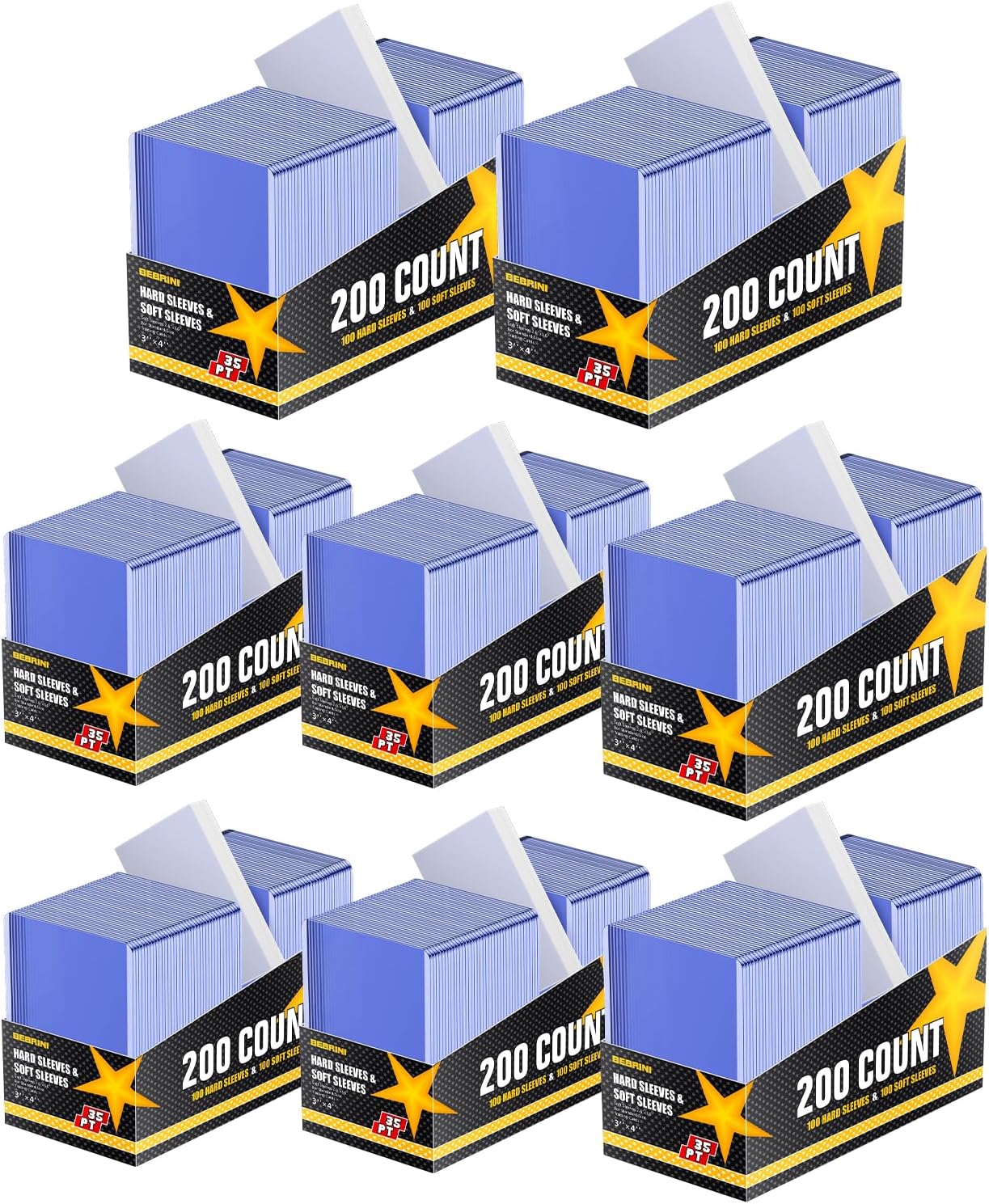 1600 Count Card Sleeves and Top Loaders for Ultimate Protection