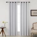 Pickluc Greyish White Blackout Curtains 108in - Thermal, Noise