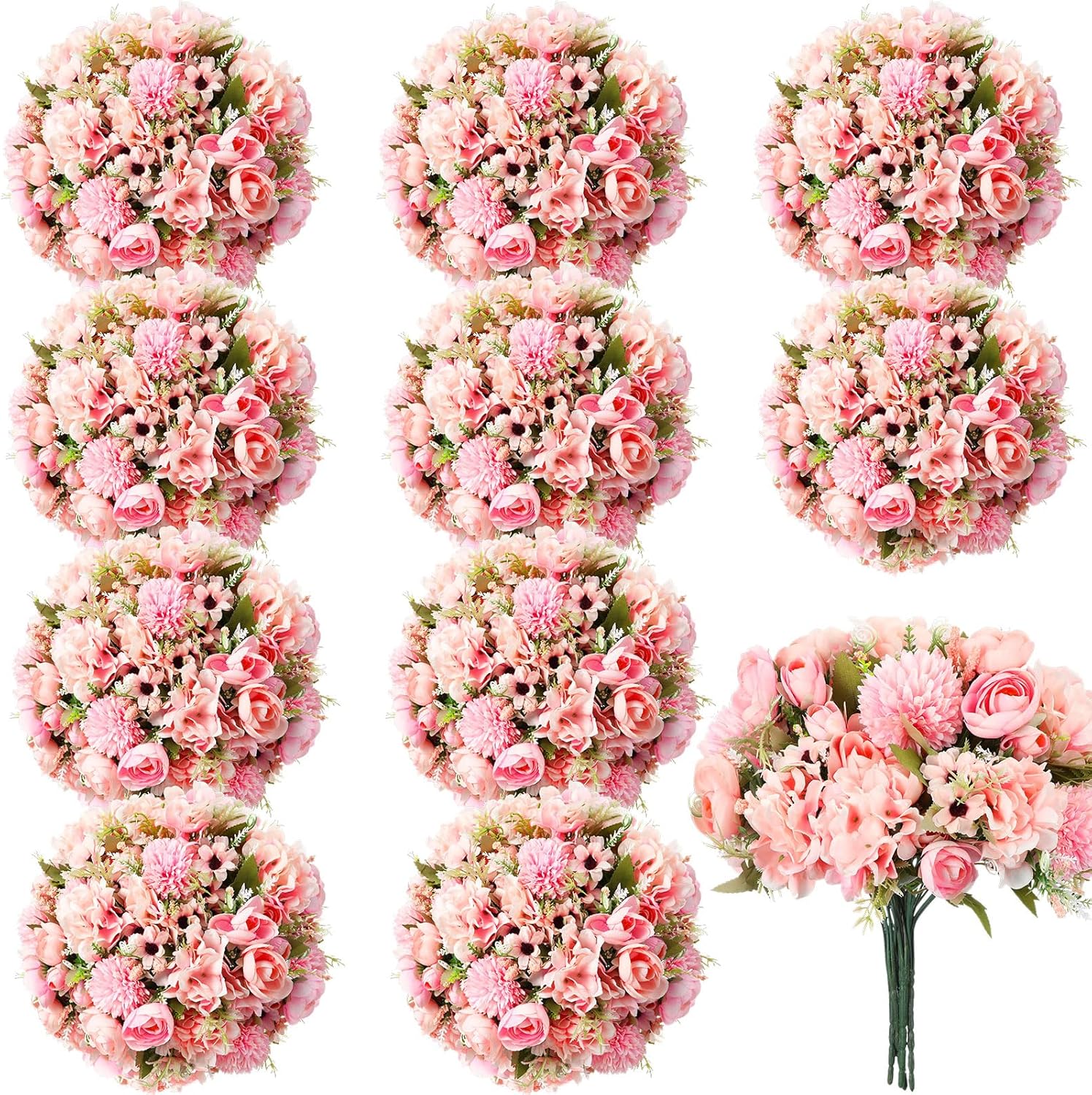 Stunning 12 Pcs Peonies Artificial Flowers for Home Decor