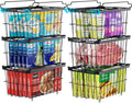 Freezer Organizer Bins 6 Pack - Adjustable Chest Freezer Storage
