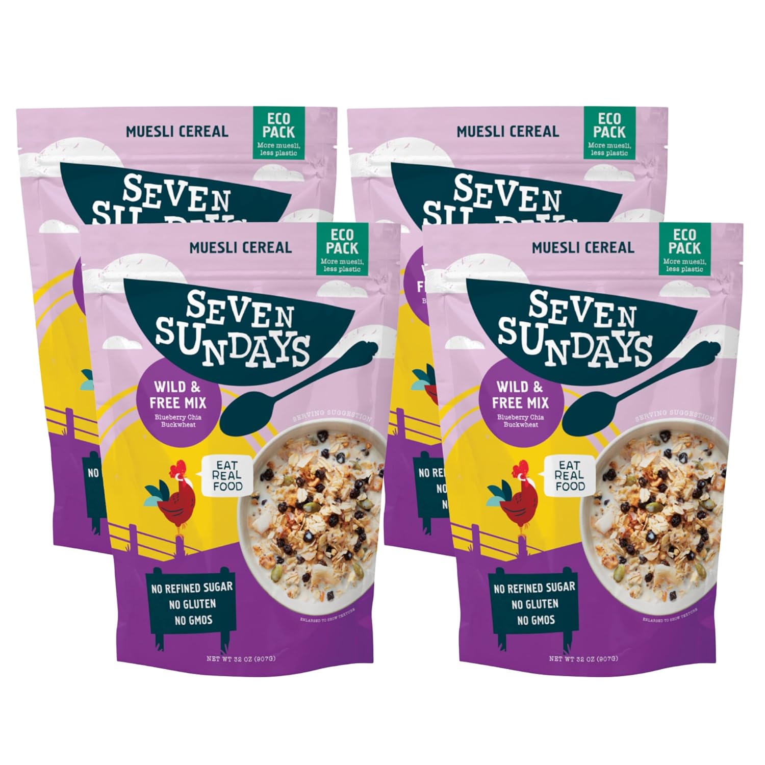 Wild and Free Blueberry Chia Buckwheat Muesli Cereal Review