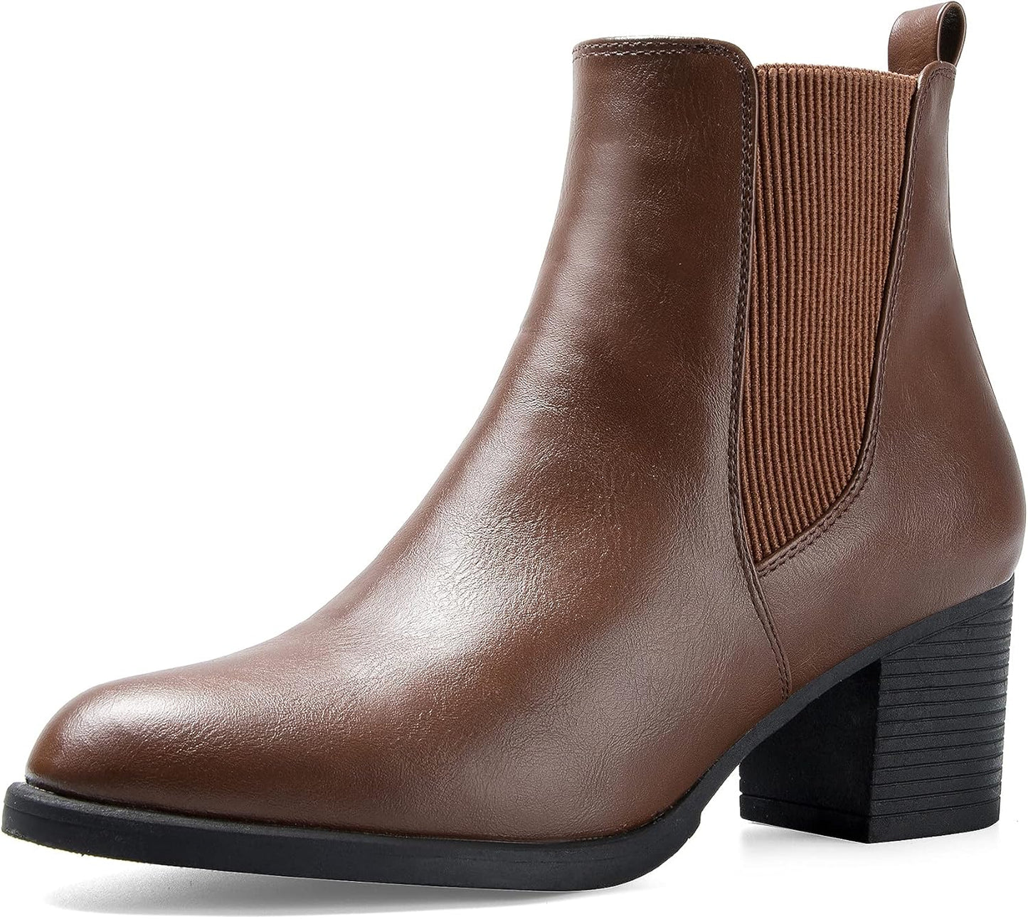 Stylish Women's Chelsea Boots with Chunky Block Heel Design