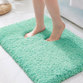 Spa Blue Bathroom Rug 36in x 24in - Plush Non Slip Bath Mat
