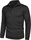 COOFANDY Men's Casual Slim Fit Pullover Sweater Knitted Thermal keep