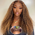 Highlight Ombre 4/27 Human Hair Lace Front Wig 20in - Wear and Go