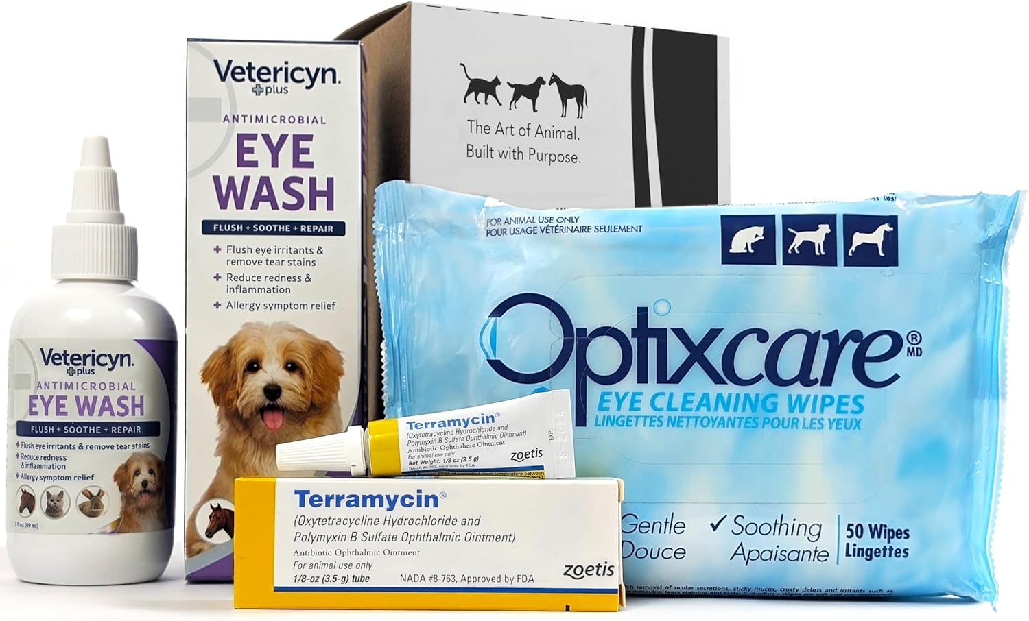 Terramycin Eye Ointment for Cats, Dogs & Horses - Complete Set
