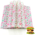 Summer Time Floral Wax Paper Sheets 150pcs - Greaseproof Picnic Wrap