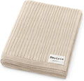 Organic Ribbed Swaddle Blanket for Boys & Girls - Soft 100% Cotton