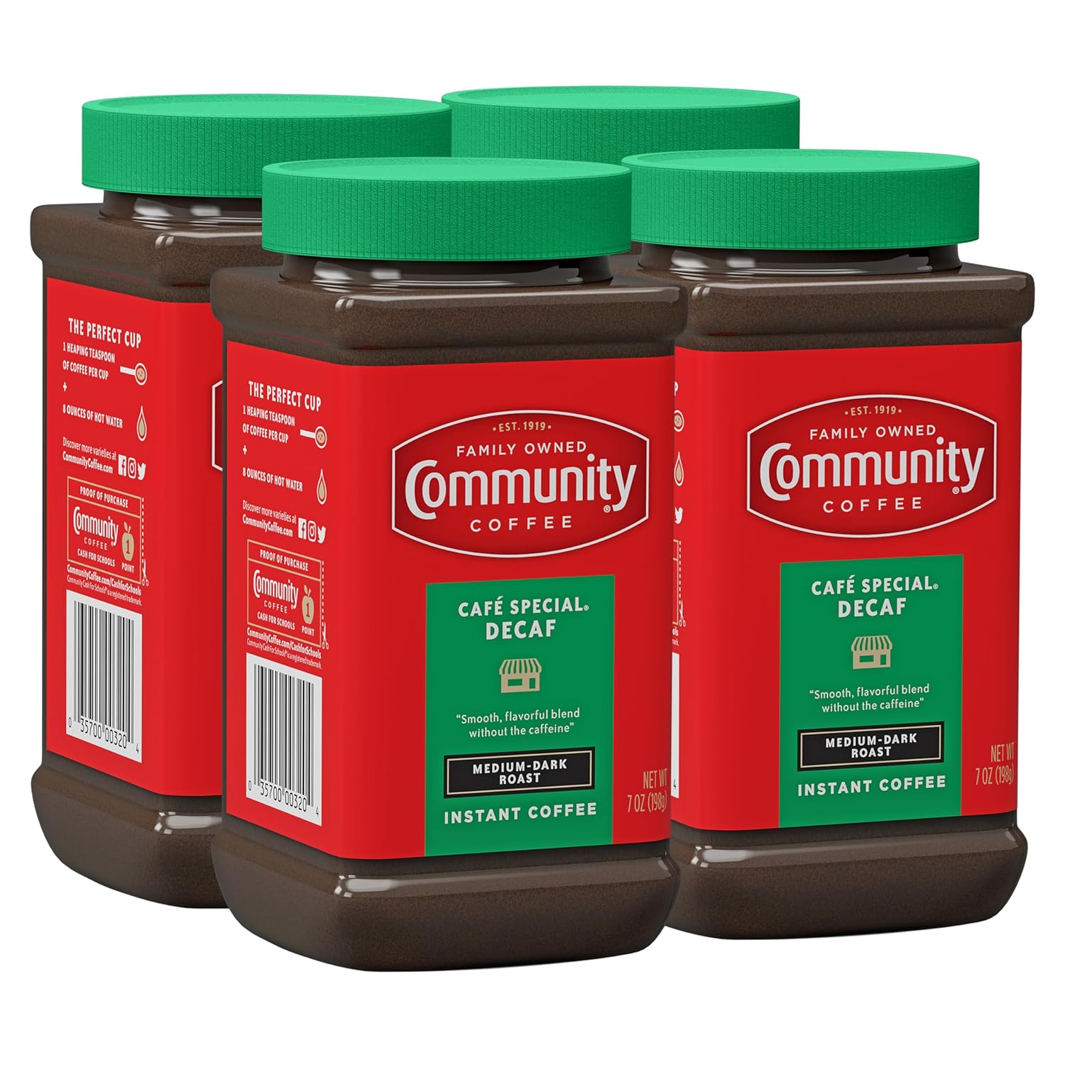 Community Coffee Cafe Special Decaf Blend Instant Coffee Jar