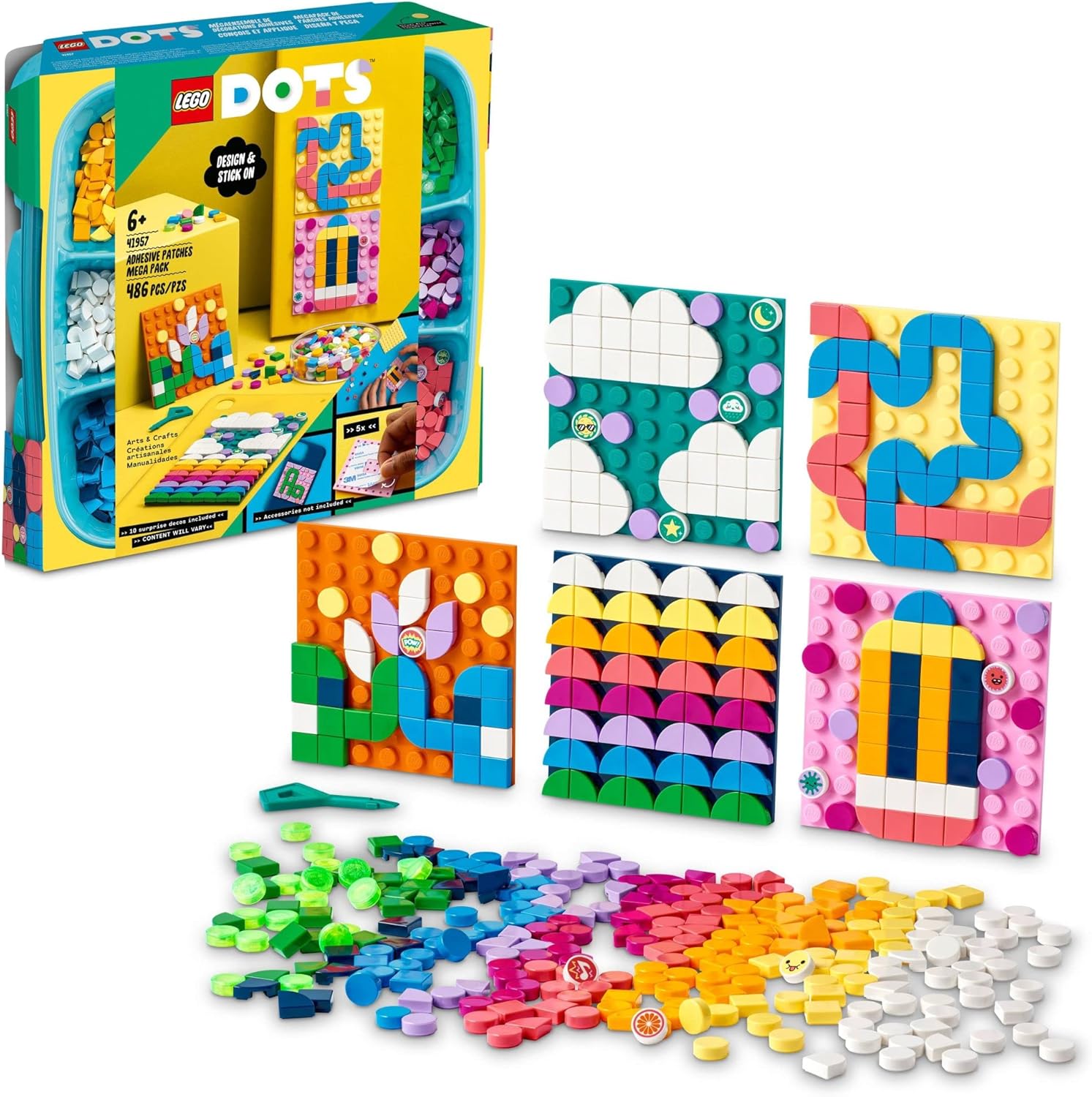 LEGO DOTS Adhesive Patches Mega Pack for Creative Kids Fun