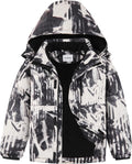 Boys Winter Waterproof Ski Jacket Kids Fleece Lined Warm Snow Coat as