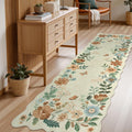 Lahome Floral Washable Runner Rug 2ft6ft x 8ft - Soft Non Slip Hallway