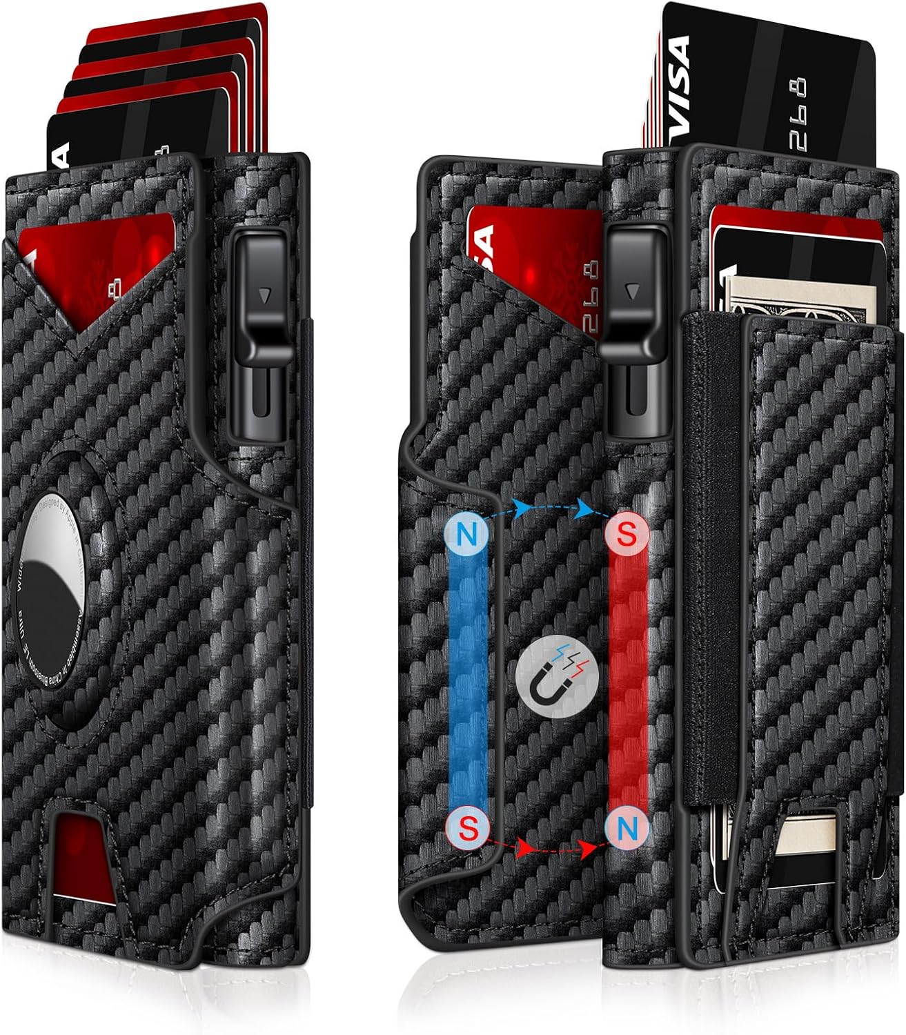 Airtag Wallet for Men: Slim RFID Blocking Card Holder Design