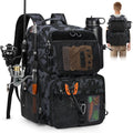 RAINSMORE 45L Fishing Backpack with Rod Holders - Large Waterproof