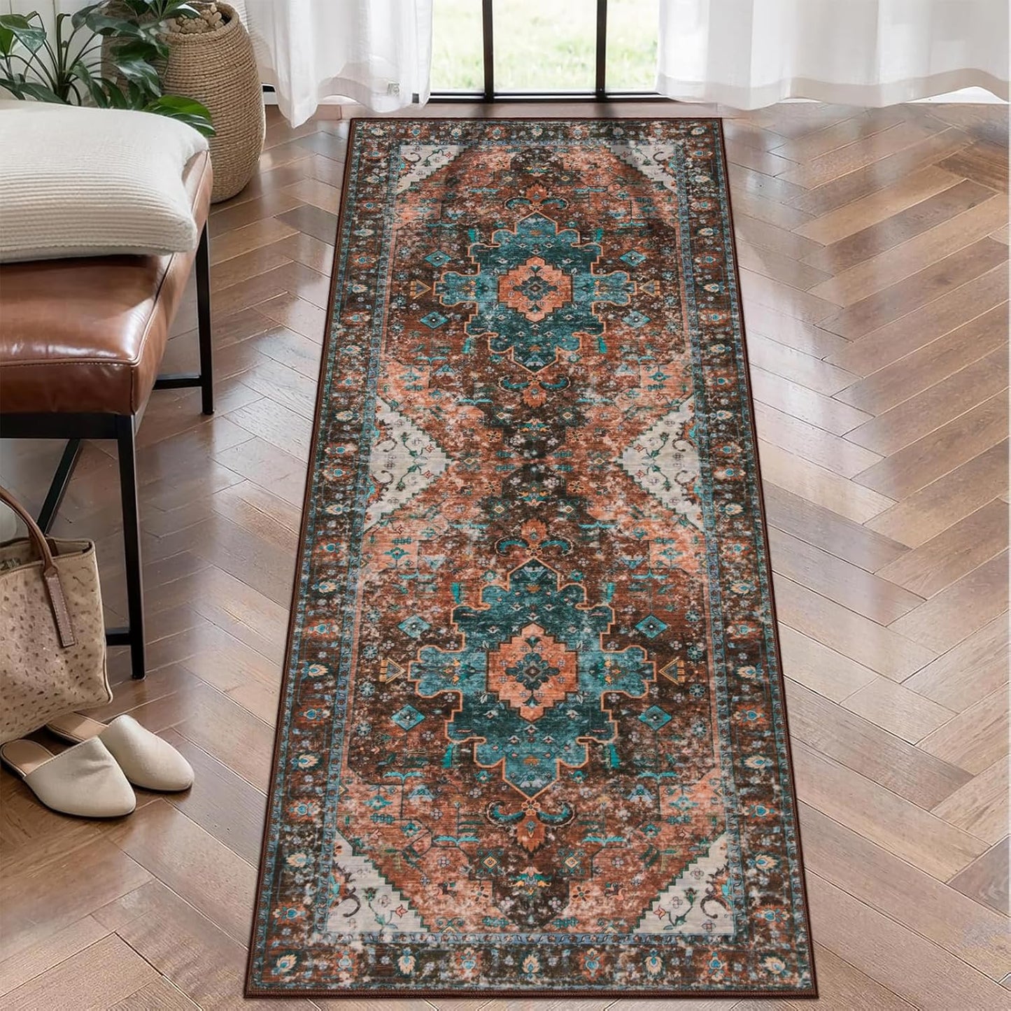 Ciicool Washable Runner Rug Non Slip for Indoor Use 2x5