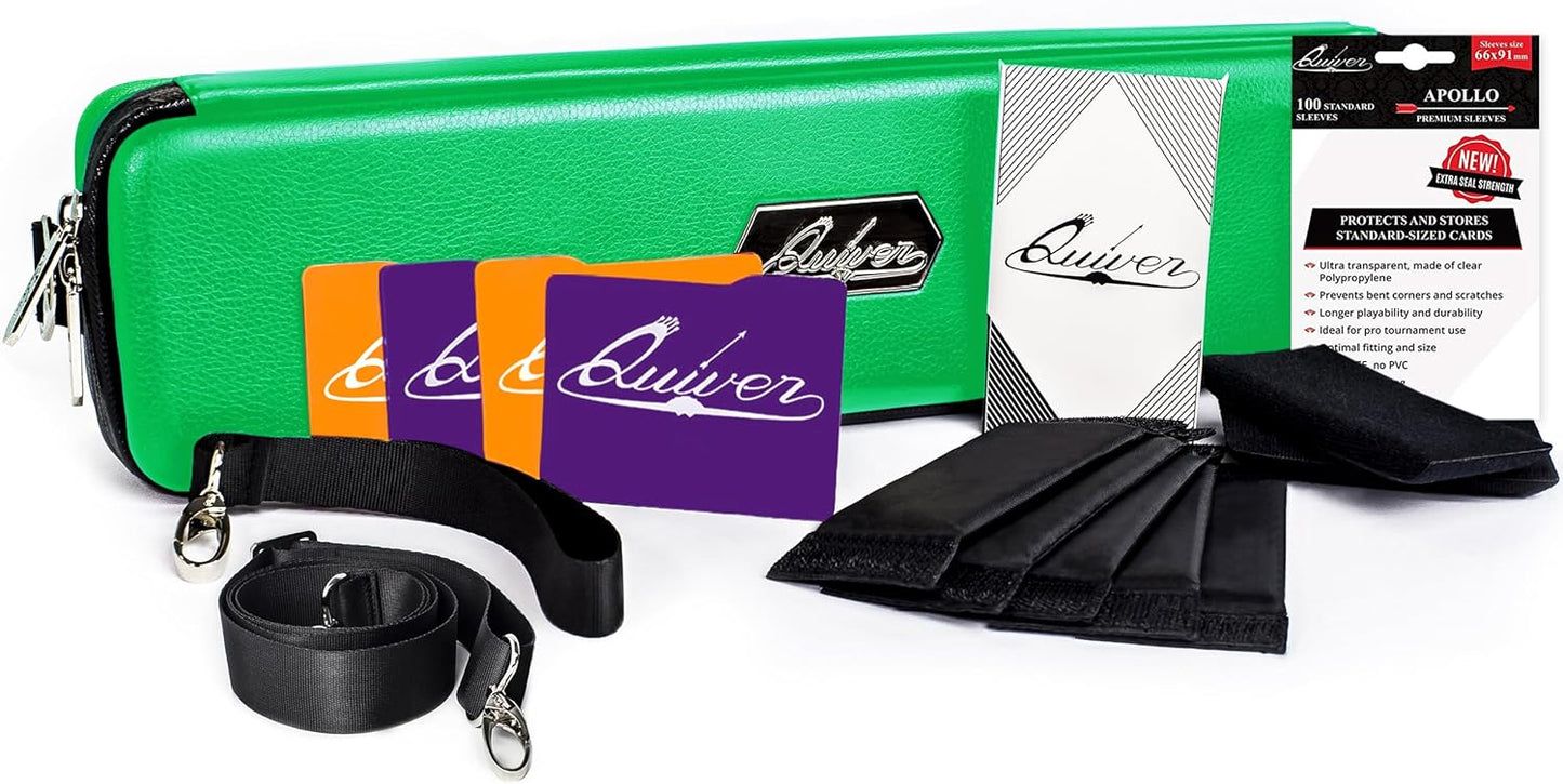 Quiver Time Green Card Case for MTG Decks and Trading Cards