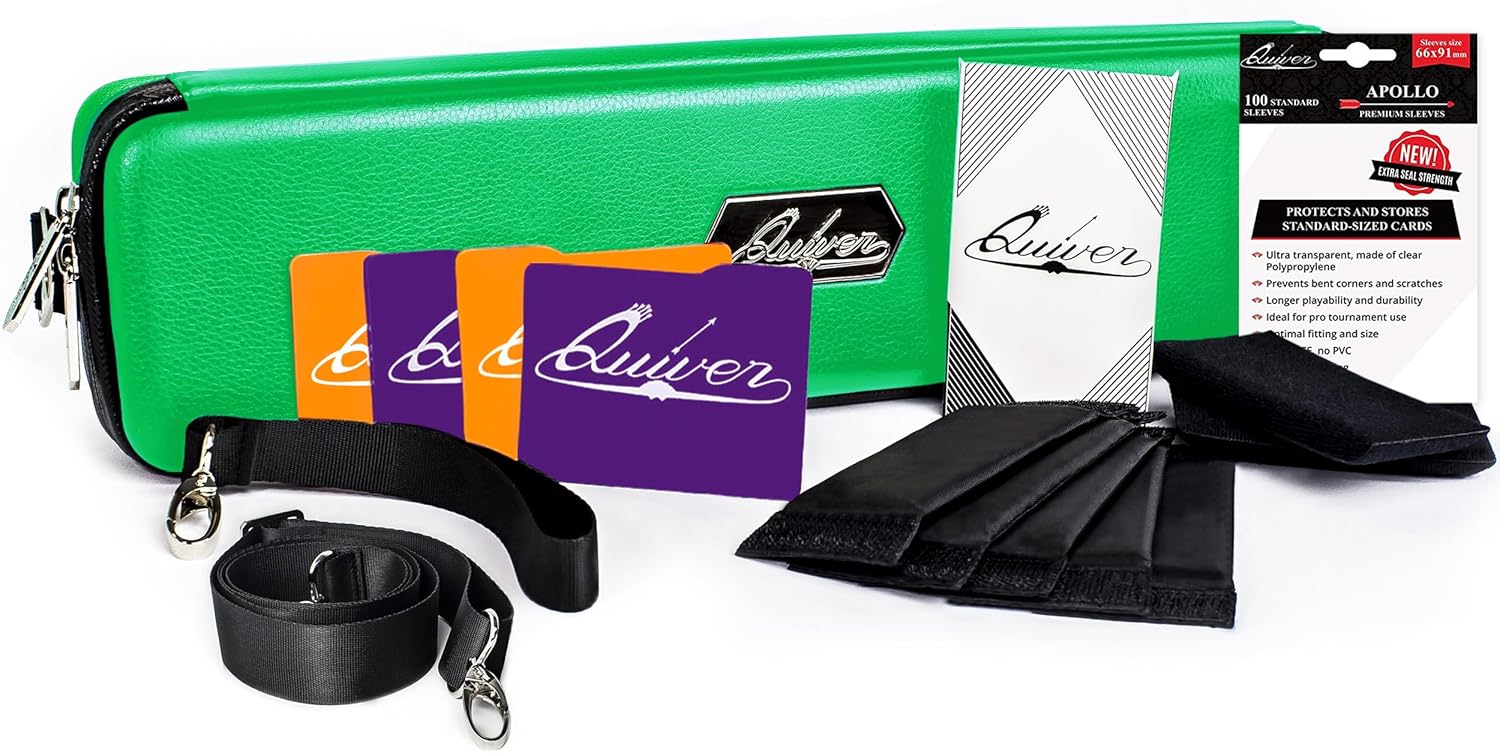 Quiver Time Green Card Case for MTG Decks and Trading Cards