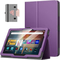 Kindle Fire HD 8 Purple Slim Folding Stand Case - 2024/2022/2020