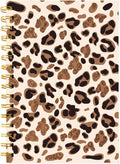 Leopard Print Spiral Journal Notebook A5 - Stylish 80-Sheet Journal