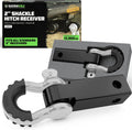 Rhino USA Shackle Hitch Receiver (Fits 2in Receivers) - Heavy-Duty Tow