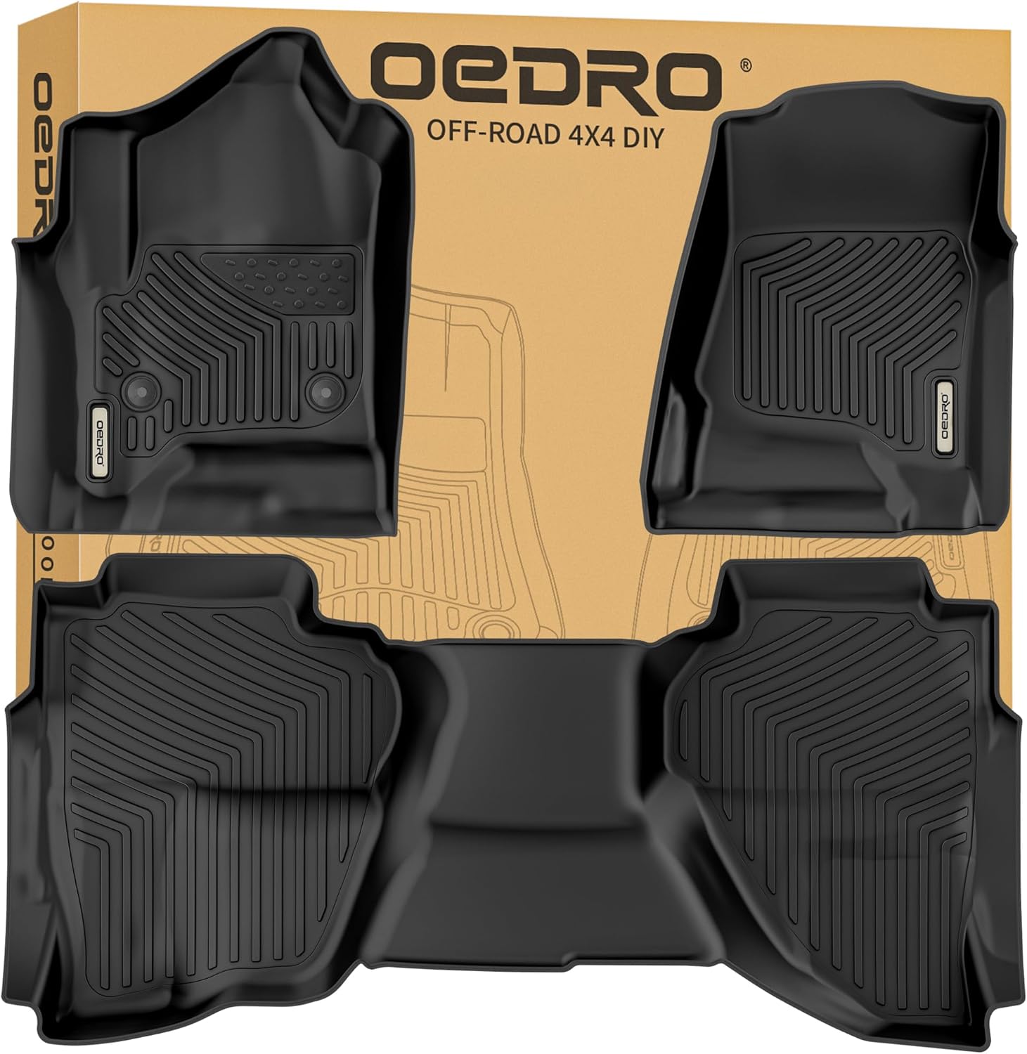 OEDRO Floor Mats for 2014-2019 Chevrolet Silverado & GMC Sierra