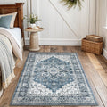 3x5 Washable Area Rug Low-Profile Entryway Rug - Durable, Non-Slip