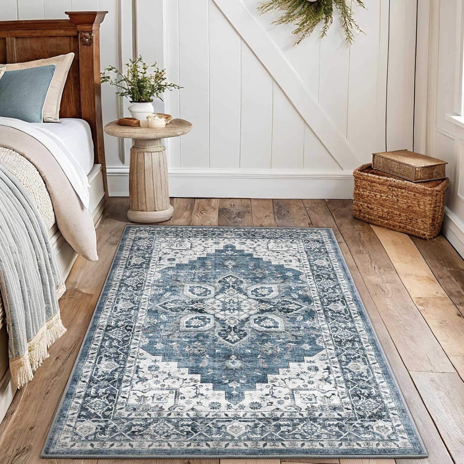 Washable Area Rug with Non-Slip Backing for Any Room
