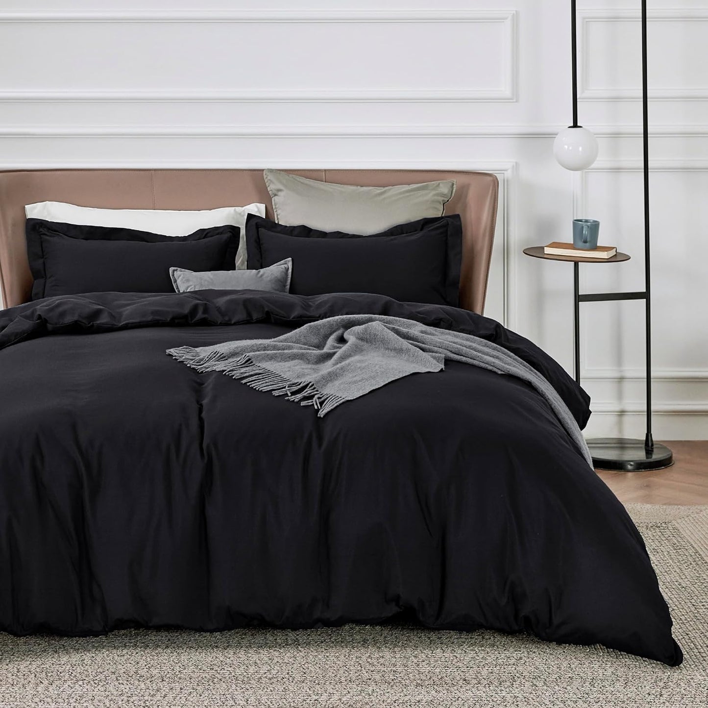 Bedsure Duvet Cover Queen Size - Soft Double Brushed Bedding Set