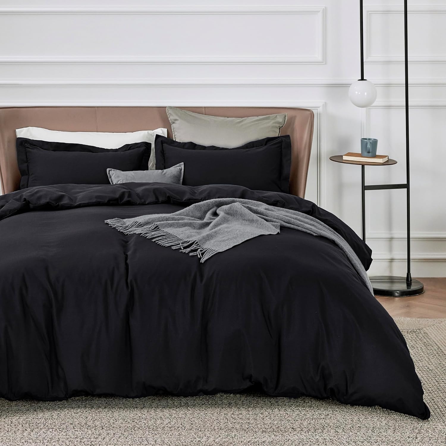 Bedsure Duvet Cover Queen Size - Soft Double Brushed Bedding Set