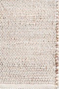 Jute Cotton Hand Woven 4 ft x 6 ft Natural Area Rug - Rustic Farmhouse