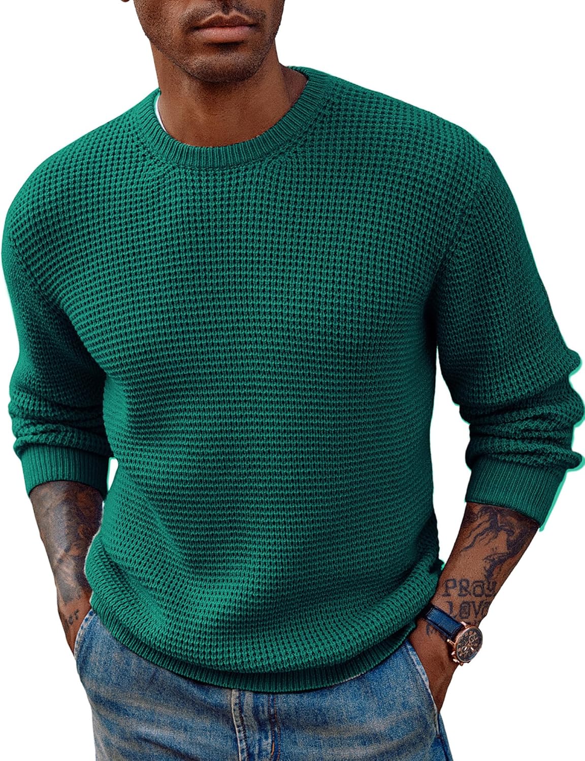 PJ PAUL JONES Mens Crewneck Pullover Sweater for All Seasons
