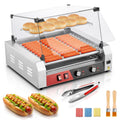 Hot Dog Roller 11 Rollers 30 Capacity - Dual Temp Commercial Grill