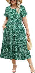 Plus Size Midi Dress with Pockets for Women Sizes 1X to 4X