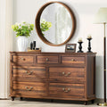Farmhouse 54in 7 Drawers Dresser for Bedroom and Living Room