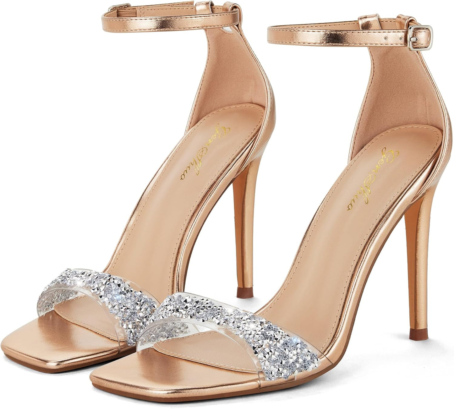 GENSHUO High Heeled Sandals for Women with Elegant Design