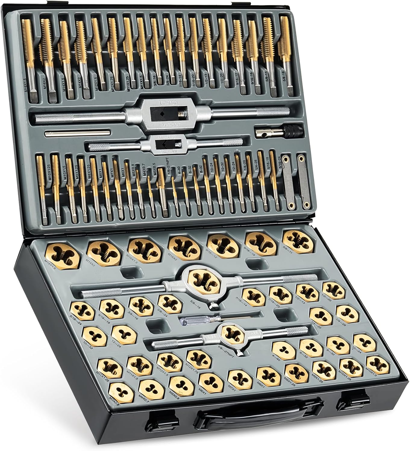 Orion Motor Tech 86pc Tap and Die Set for Threading Needs