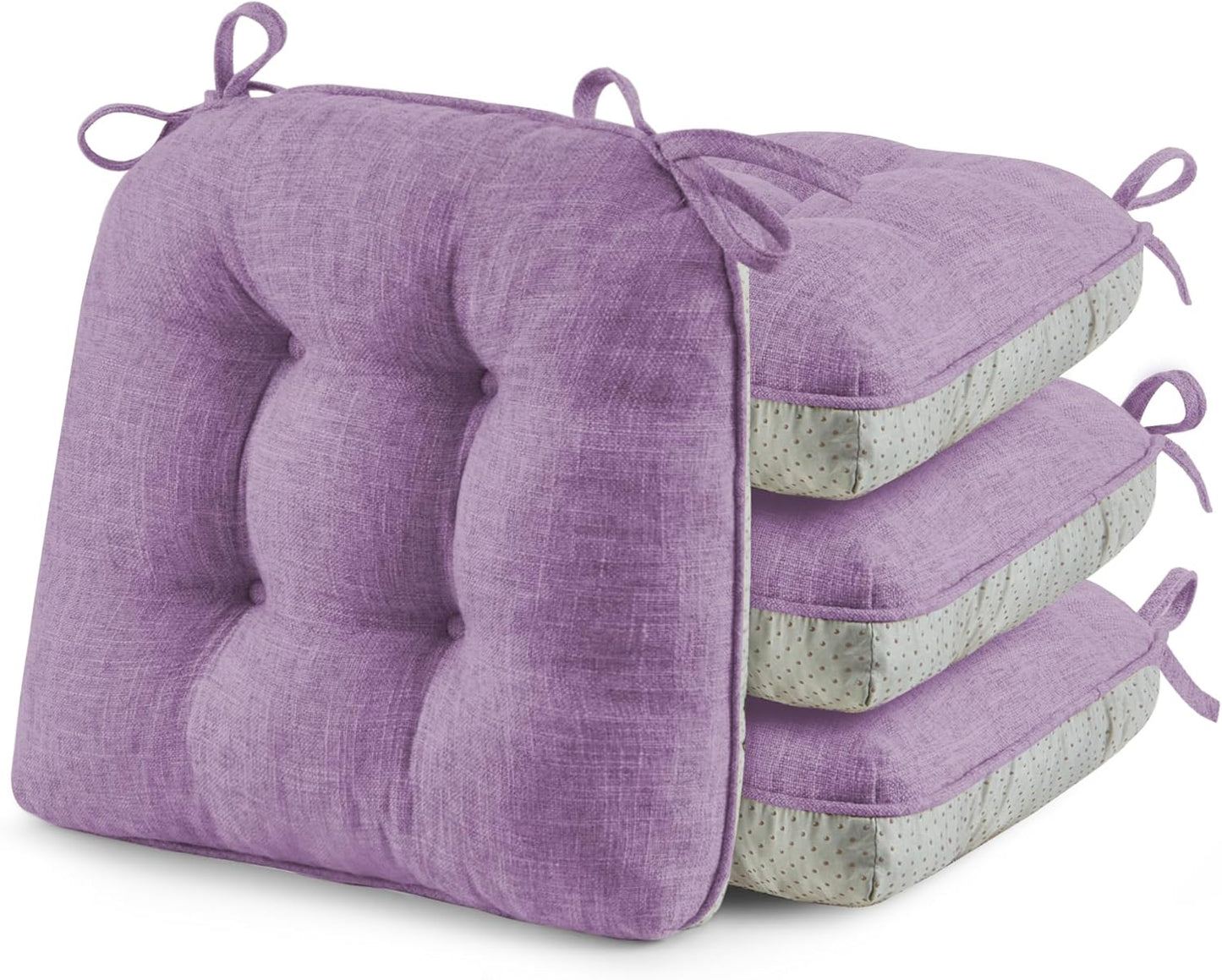 Puredown Tufted Memory Foam Chair Cushions for Dining Chairs