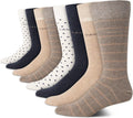 Breathable Cotton Crew Socks for Men by Calvin Klein - Dress Style
