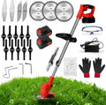 Weed Wacker 24V Cordless String Trimmer with 2 Batteries - Lightweight