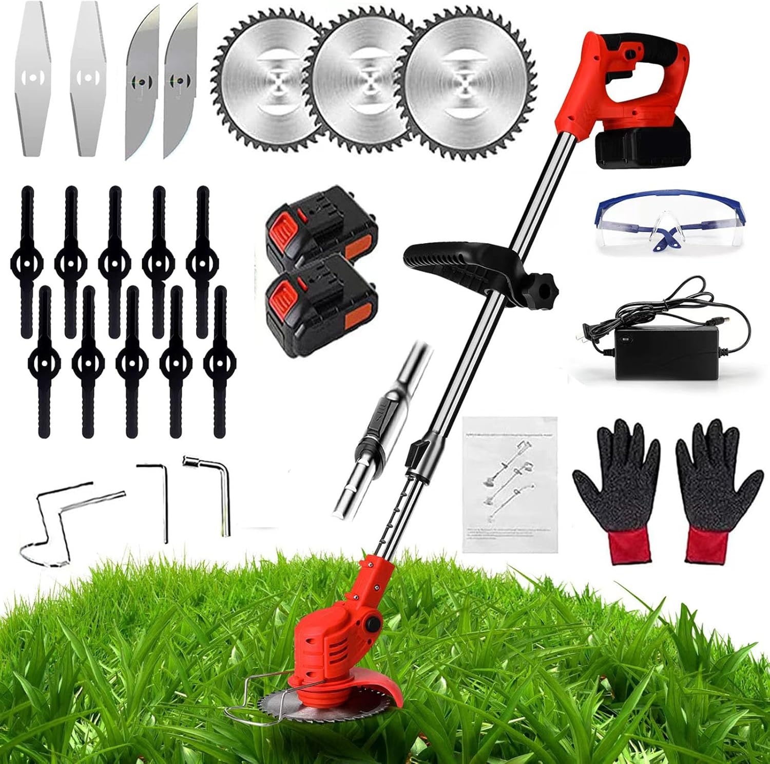 24V Battery Powered Weed Wacker for Yard and Garden Care