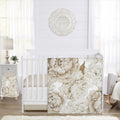 Sweet Jojo Designs Taupe Boho Floral 4-Piece Crib Bedding Set