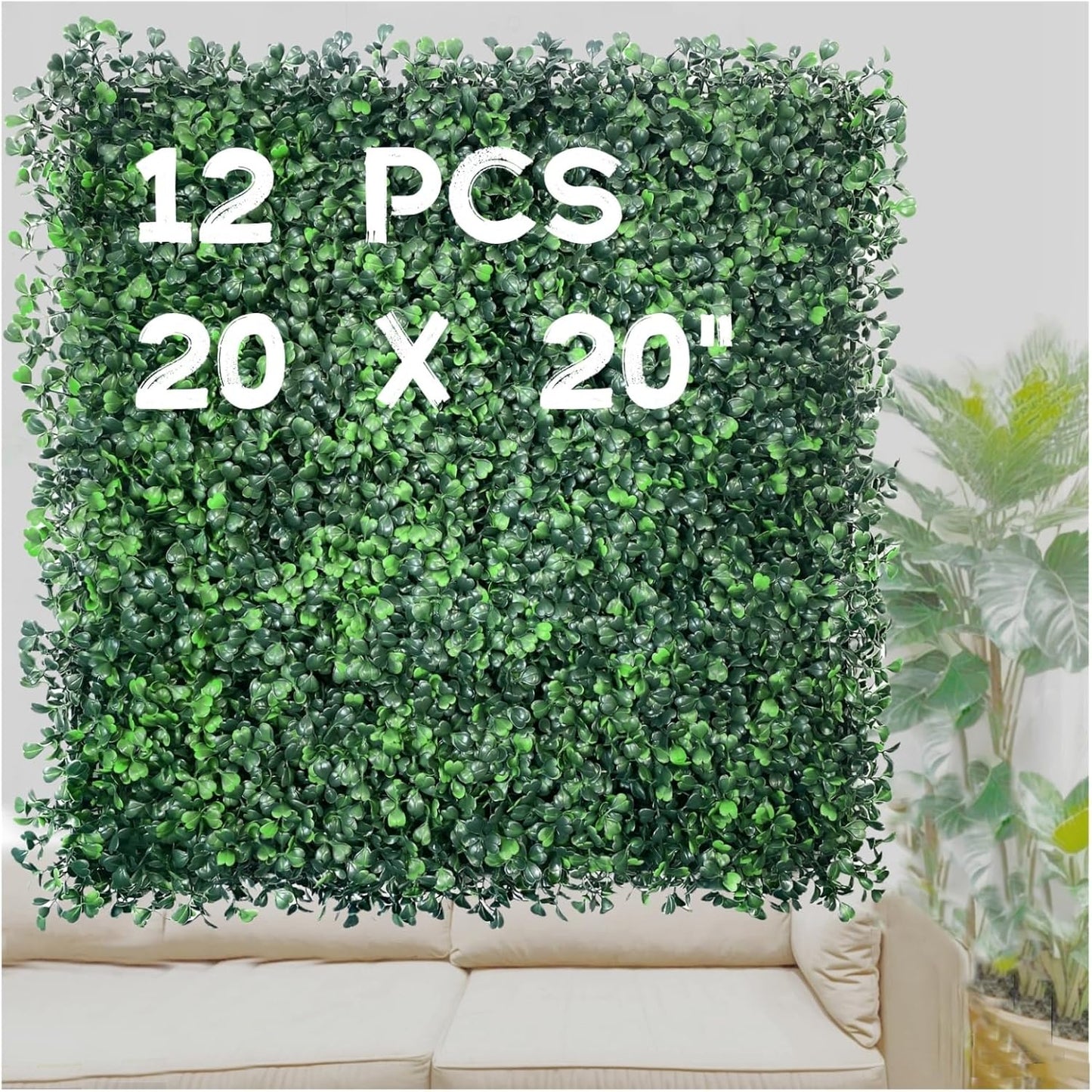 Artificial Green Grass Wall Panels for Indoor and Outdoor Decor