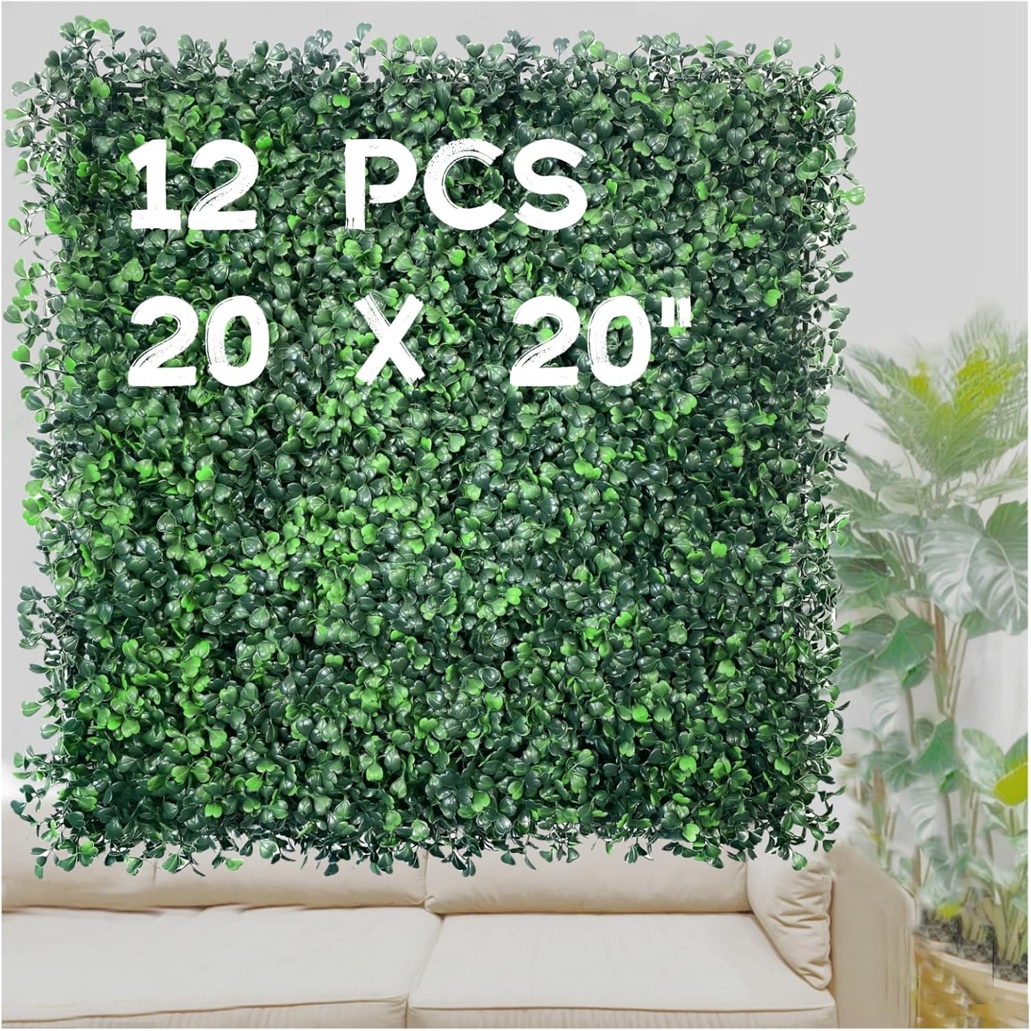 Artificial Green Grass Wall Panels for Indoor and Outdoor Decor