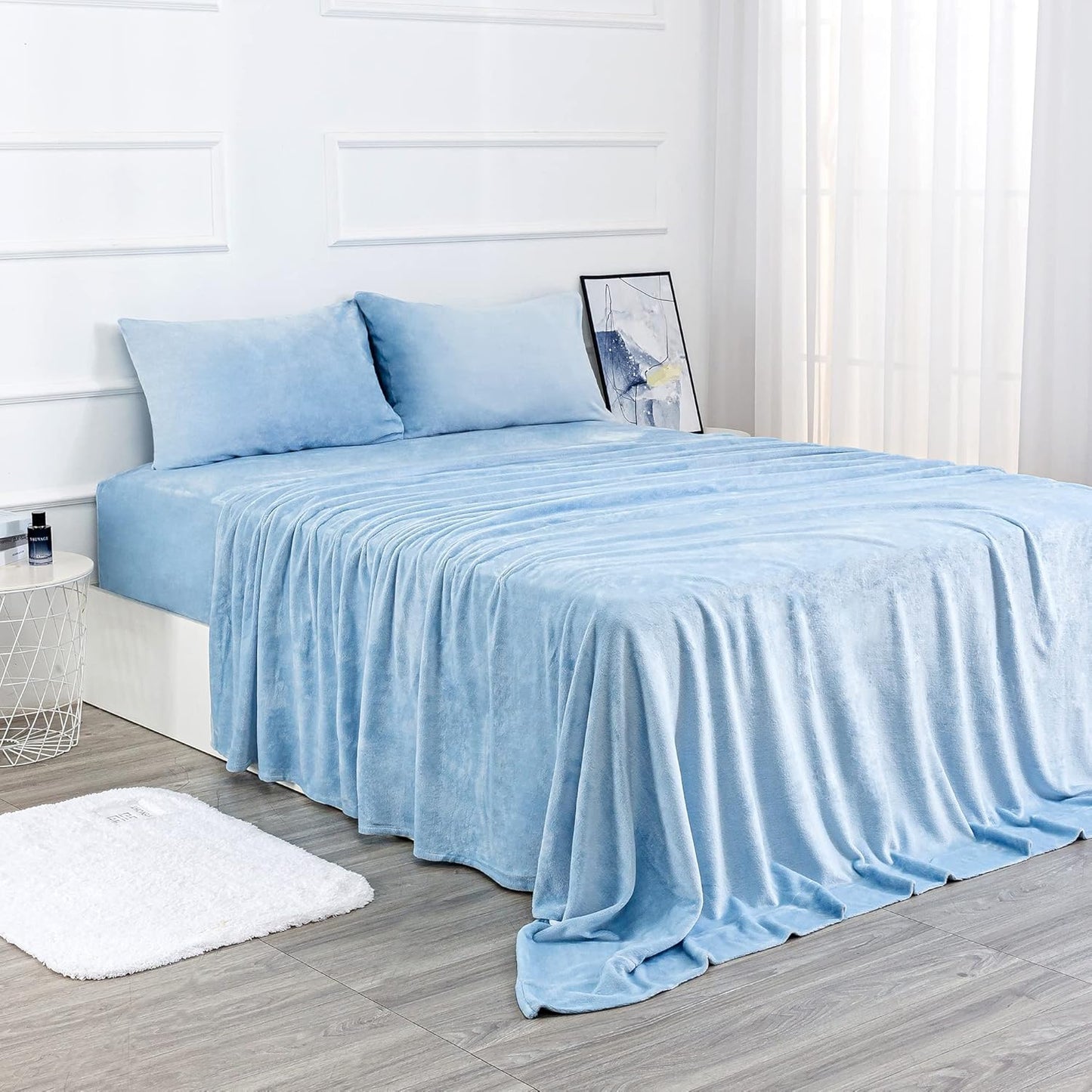 Velvet Plush Sheets Set Full Size for Cozy Comfort