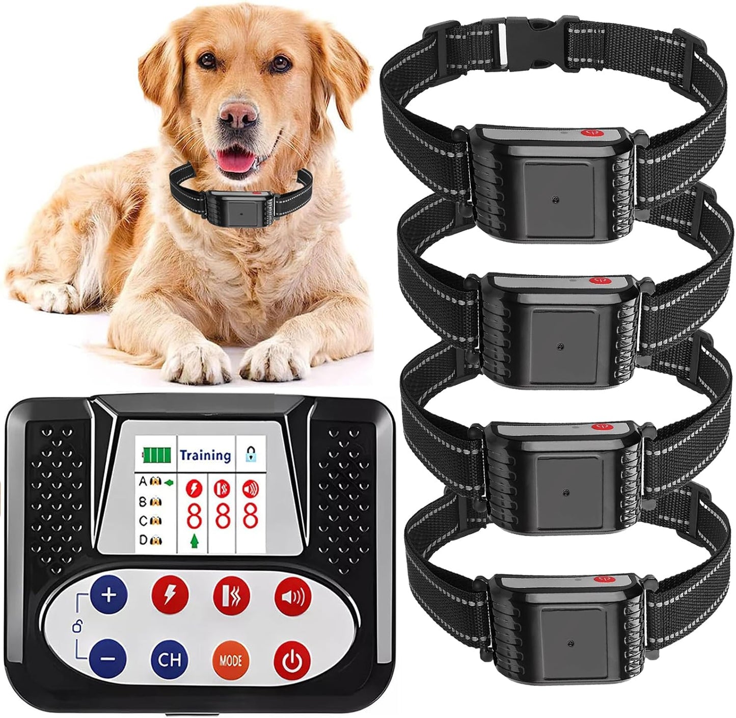 Wireless Electric Dog Fence with Remote Control - Safe & Effective Containment