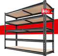 REIBII 2500LBS Garage Shelving 72in H x 40in W - Heavy Duty Storage