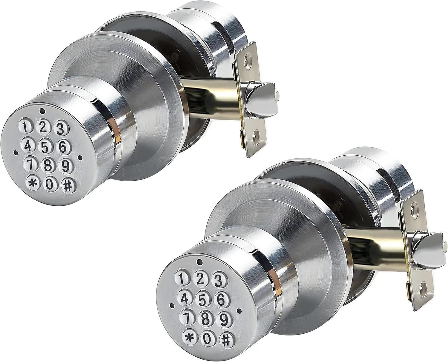 Keypad Door Lock with Handle for Keyless Entry and Security