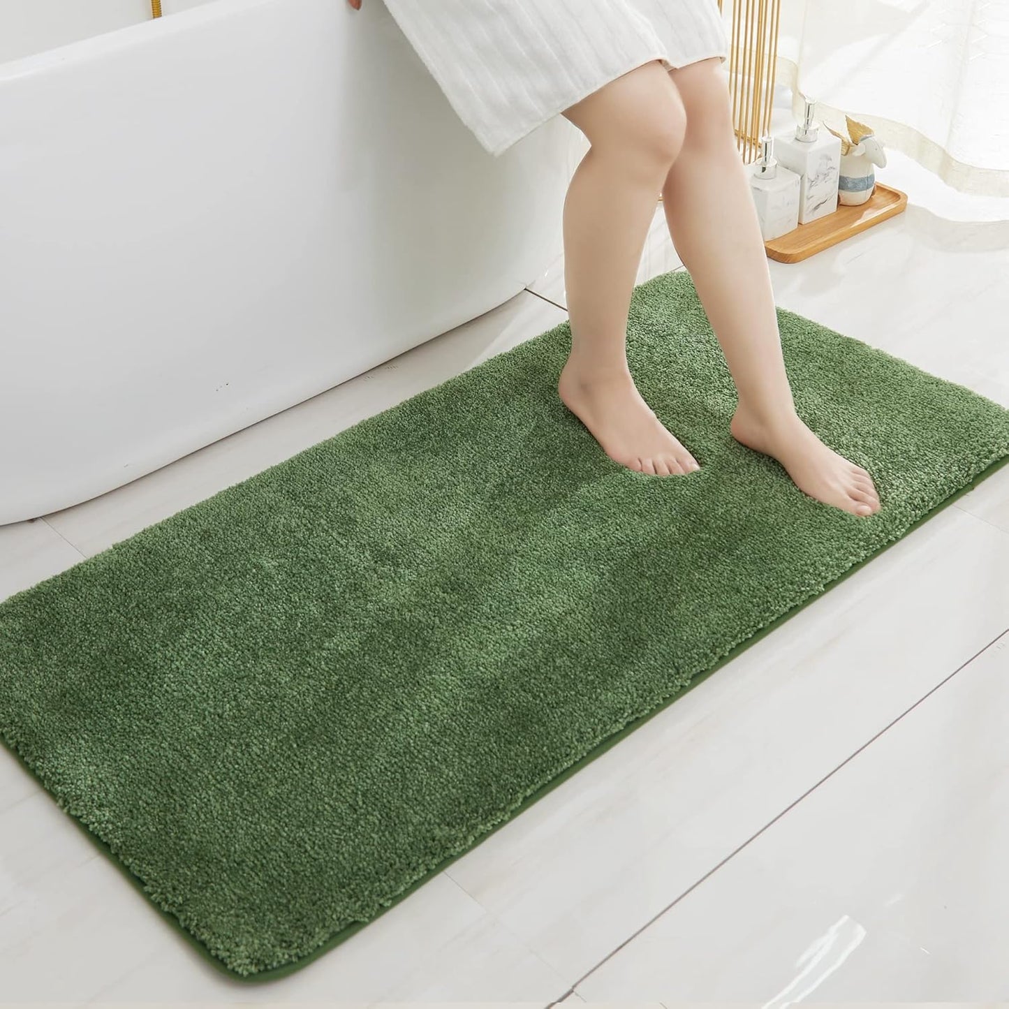 COSY HOMEER Extra Thick Anti-Slip Bath Rugs for Comfort